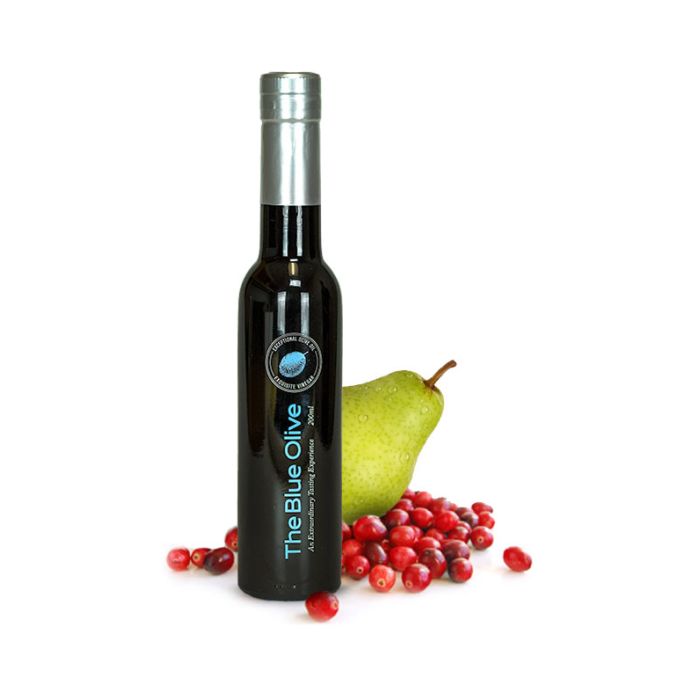 cranberry pear white balsamic vinegar condimento